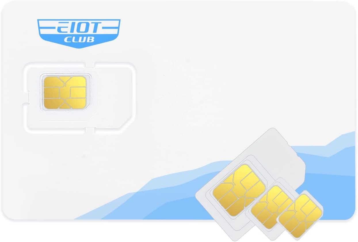 Prepaid 4G/5G LTE IoT SIM Card - 300MB Free Data for 30 Days, No Contract, USA Coverage for Security Cameras, Trail Cameras, Routers & More