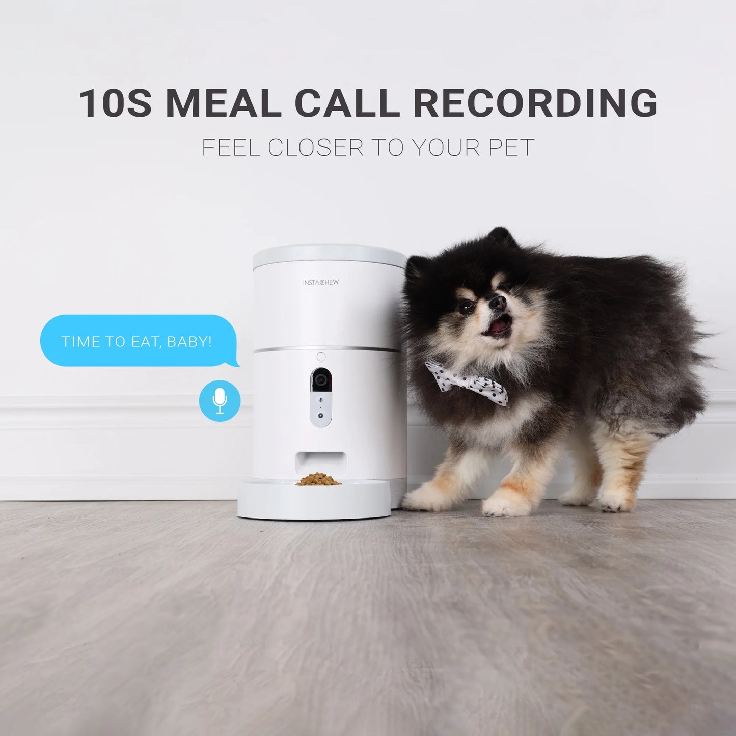 Automatic Pet Feeder with HD Camera - 4L Smart Dry Food Dispenser for Cats & Dogs, 1080P Night Vision, 2-Way Audio, App-Controlled Portion Scheduling