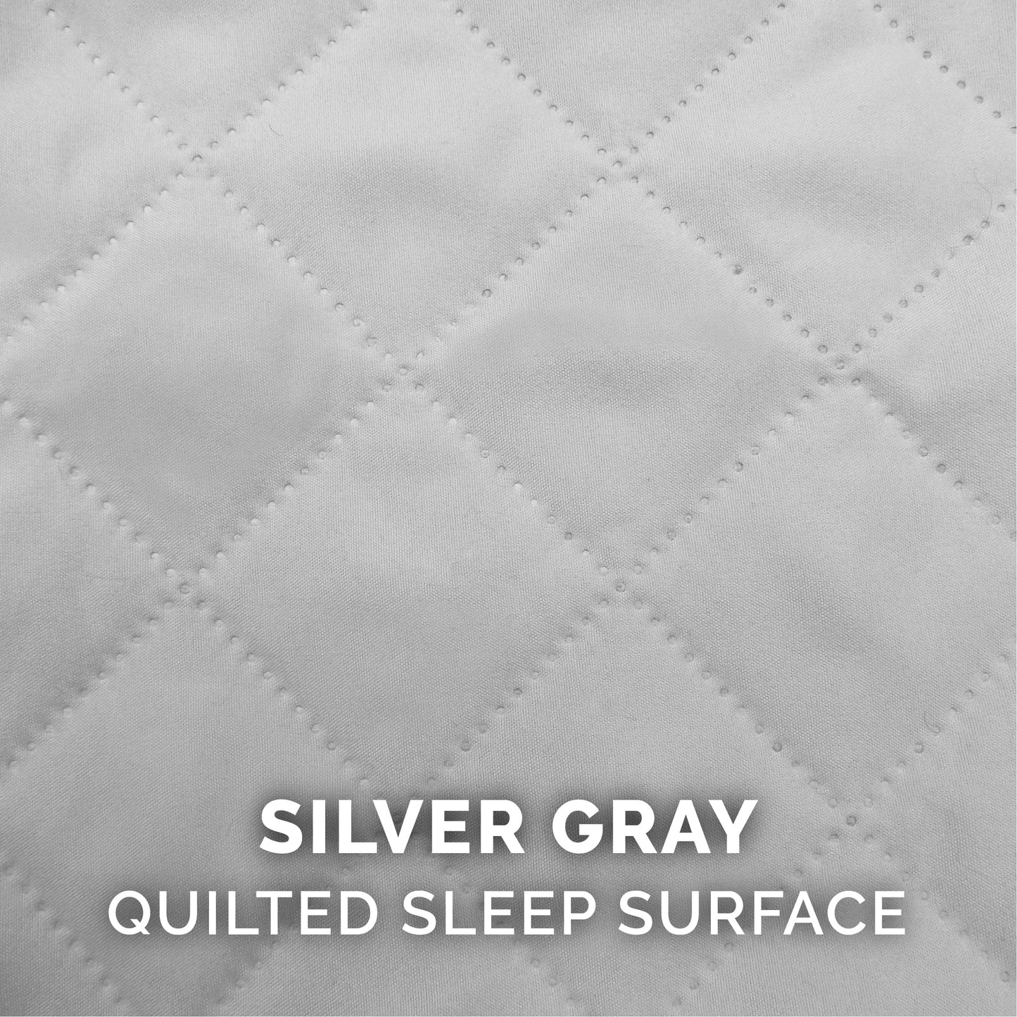 Pet Products Quilted Full Support Orthopedic Sofa Pet Bed for Dogs & Cats - Silver Gray, Jumbo Plus
