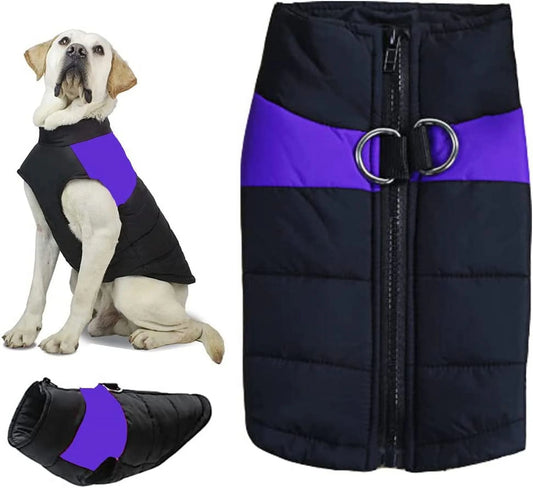 Windproof Dog Winter Jacket Waterproof Dog Coat Warm Dog Vest Cold Weather Pet Clothes for Small Medium Large Dogs