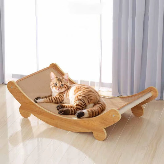PetGadgetz 2-in-1 Detachable Cat Scratching Board & Cozy Sleep Pad Wear-Resistant Sisal Scratcher + Elevated Moisture-Proof Bed for Kittens & Cats