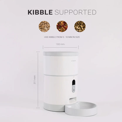 Automatic Pet Feeder with HD Camera - 4L Smart Dry Food Dispenser for Cats & Dogs, 1080P Night Vision, 2-Way Audio, App-Controlled Portion Scheduling