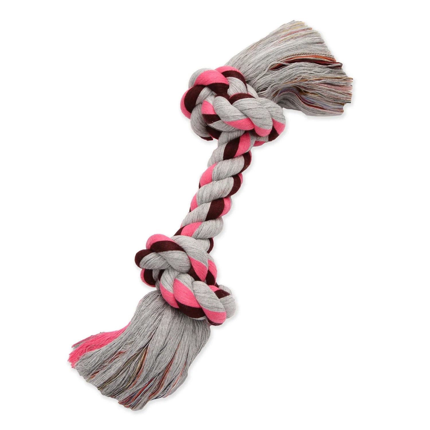 Flossy Chews Cottonblend Bone Rope Dog Toy, Colossal, 19", Assorted Colors