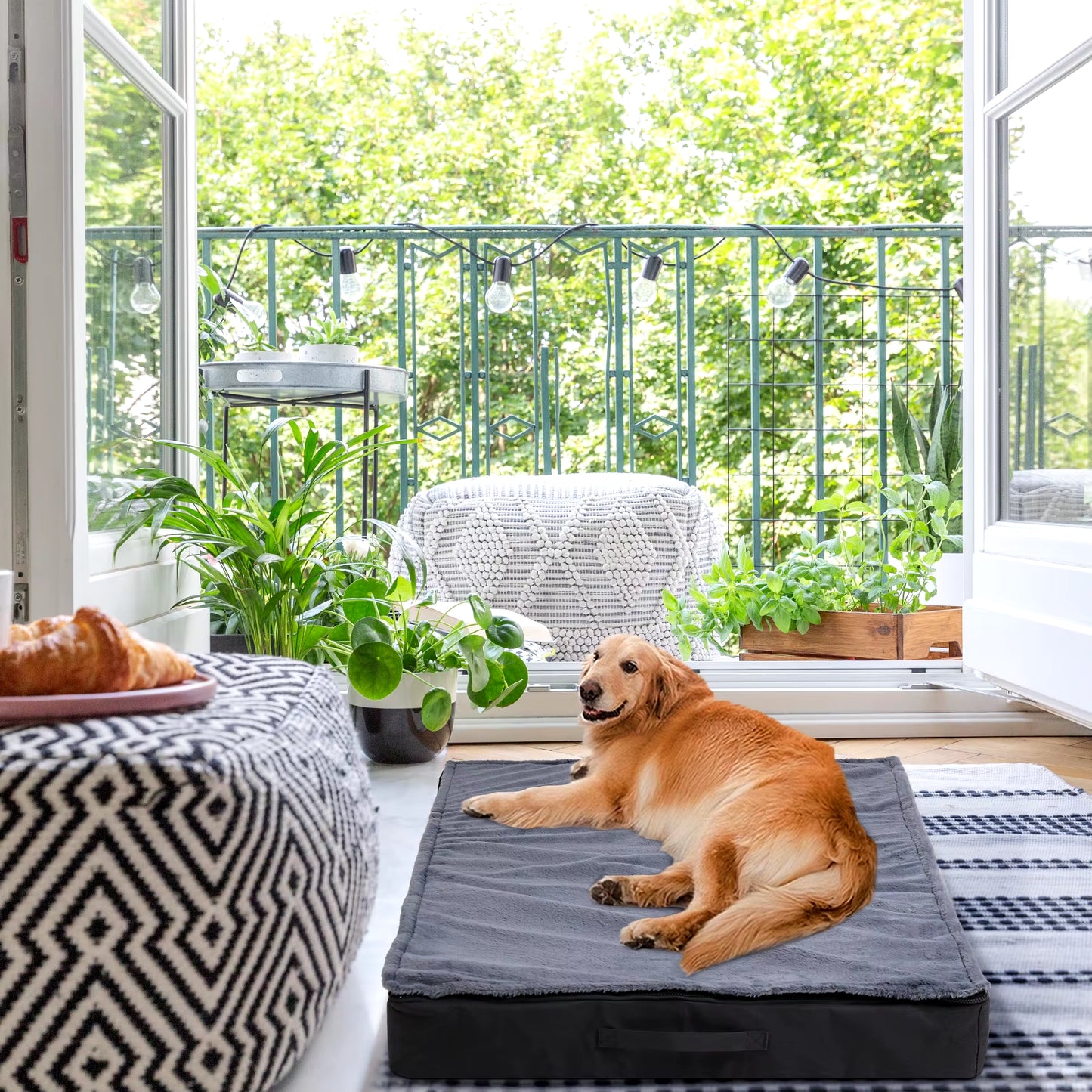 PetGadgetz Orthopedic Memory Foam Dog Bed - Waterproof, Washable, Non-Slip – Perfect for Large Breeds & Joint Support